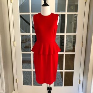 Vince Camuto-Red Peplum Dress